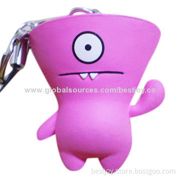 Pink Figure Cartoon Toy Keychain, Perfect Gifts for Keychain or Cellphone Accessories